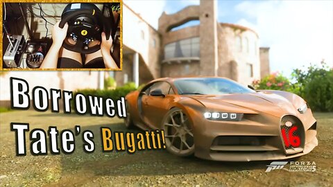 Drifting ANDREW TATE'S Bugatti Chiron in Forza Horizon 5 | Thrustmaster TS-PC