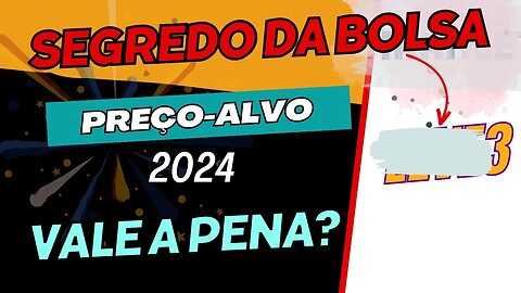 AÇÃO POUCO CONHECIDA DA BOLSA PREÇO ALVO LEVE3 #dividendos #precoalvo #leve3