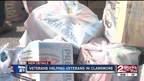 More than 13,000 lbs of food given to veterans