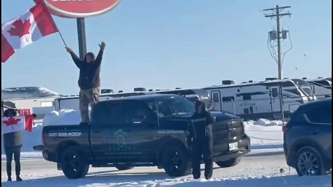 Canadian Freedom Convoy - Truckers protesting vaccine mandates in Ottawa and Alberta