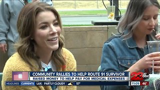 Community rallies to help Route 91 survivor