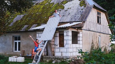 Extension getting a temporary roof!?