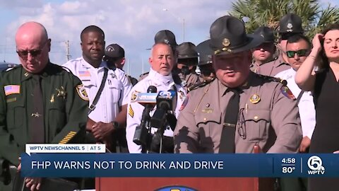 FHP urges drivers not to drink and drive New Year's Eve