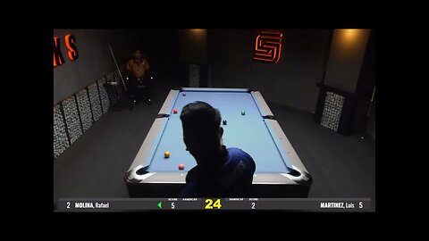 Billiards run out