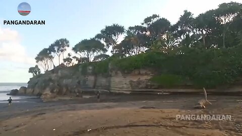 info Wisata Pantai Batu Hiu Pangandaran || Menikmati Suasana Sore