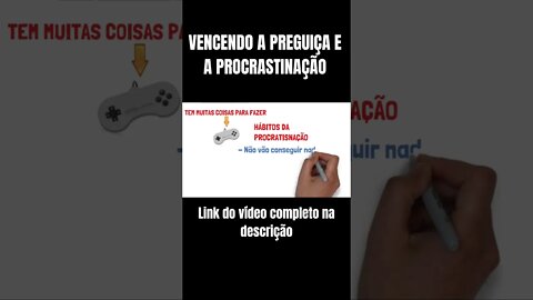 HÁBITOS DA PROCRASTINAÇÃO #shorts