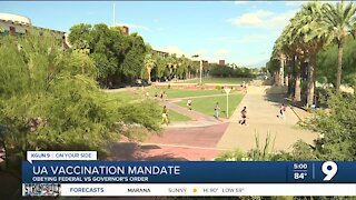 UArizona mandating COVID shots for employees