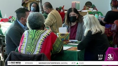 The Revive Center celebrates Kwanzaa with members of the Omaha community