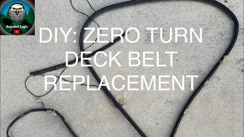 #DIY Zero Turn Mower Deck Belt Replacement - 600 subs!