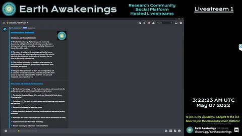 Earth Awakenings - Livestream 1 - #1355