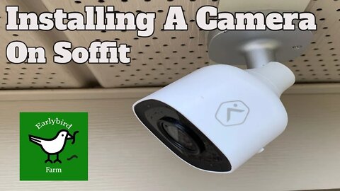 Easy way To Install a Security Camera on Vinyl Soffit | Hanging Camera from Soffit