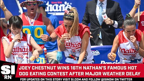 Joey Chestnut Wins 8th Straight Mustard Belt, 16th Overall