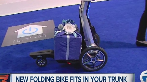 New folding bike at Detroit auto show fits in your trunk