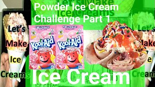 Powder Ice Cream Challenge Part 1, 1 Hour Non-Stop