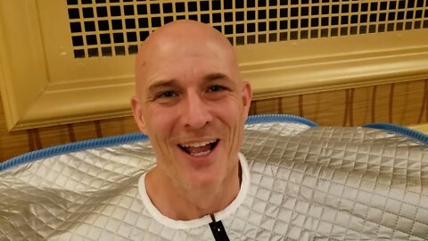 Man feels euphoric and uplifted after using this far infrared sauna