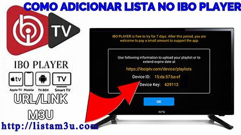 COMO ADICIONAR LISTA URL M3U NO APLICATIVO IBOPLAYER