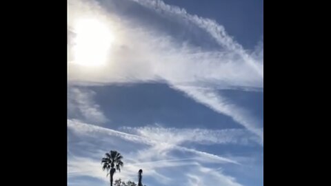 Chemtrails 12-31-23, 10am My Front Door Aluminum, Strontium, Barium! Toxic Skies! Below New Orleans