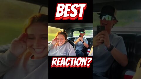 Who Had The Best Reaction To a Fast Car? #shorts