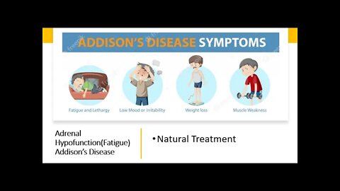 Chronic fatigue 2 - Adrenal Hypofunction & Addison’s Disease