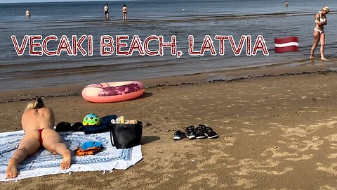 🇱🇻 The perfect summer BEACH in Riga, Latvia! ☀️🏖️🍑 Vecaki Beach!