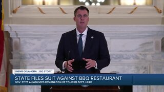 Stitt announces lawsuit against Swadley's