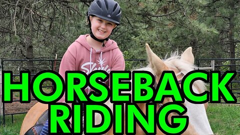 Kenzie goes on a trail ride for the first time