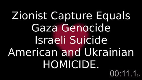 Israeli Suicide American Homicide