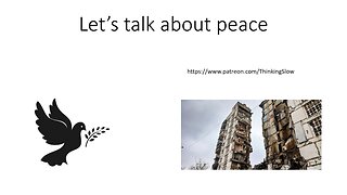 Let's talk about peace