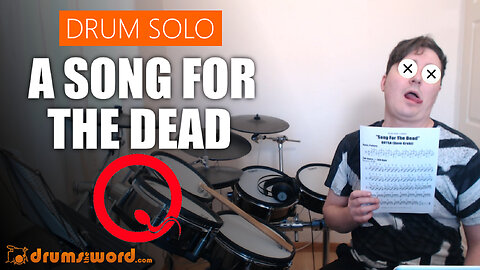 ★ A Song For The Dead (QOTSA) ★ Video Drum Lesson | How To Play DRUM SOLO (Dave Grohl)