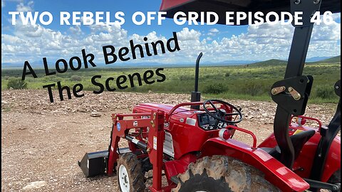 Grading The Driveway With A Box Blade