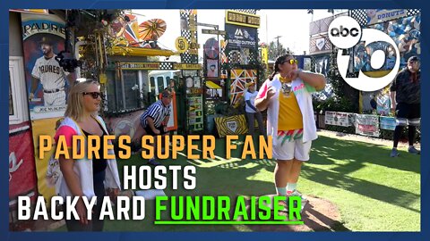 Padres super fan builds mini-park for cancer fundraiser