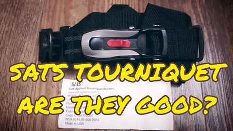 S.A.T.S. Tourniquet First Impressions And TQ Talk. Prepping For SHTF!