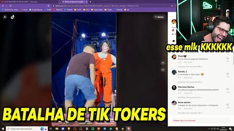 PLAYHARD REAGINDO BATALHA DE TIK TOKERS | SemZero