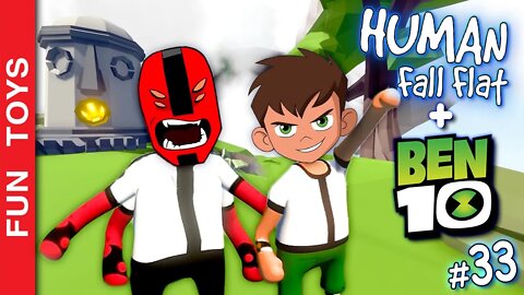 Human Fall Flat + Ben 10 e Quatro Braços Investigam uma ILHA MISTERIOSA cheia de ÍDOLOS ANTIGOS #33