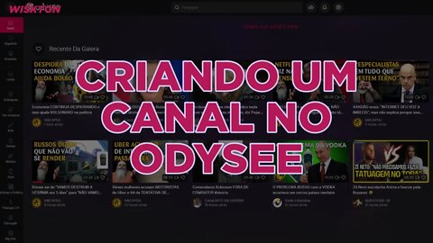 Criando um canal no Odysee e sincronizando todos os vídeos do Youtube