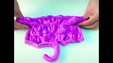 squeezing asmr colored slime satisfying #Shorts