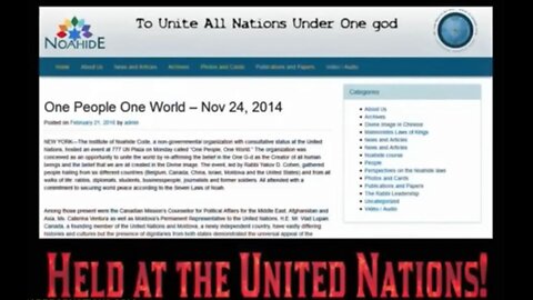 Noahide One World Order aka JWO - Shaking My Head Productions