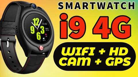 Smartwatch i9 4G GPS WIFI HD Camera Sensor Queda Idosos