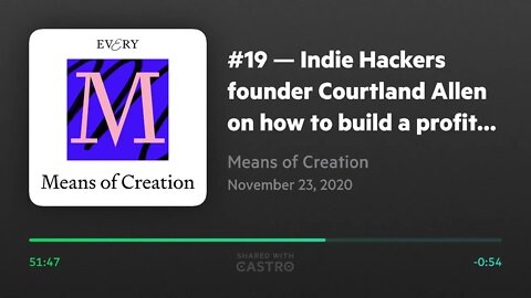 Indie Hackers Clip with #venturecapital partner — Li Jin — on the #podcast #creatoreconomy #creator