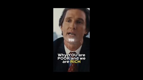 Wonder why you're poor. Learn to be rich from business