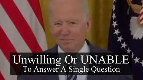 Joe Biden "answering" questions