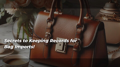 Discover the Secrets of Effective Recordkeeping for Luxury Handbag Imports