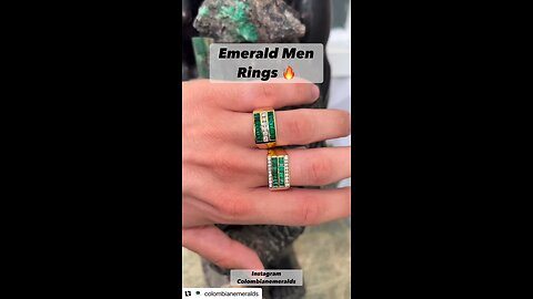 Dad Emerald & Diamond Rings: Shop Cool Awesome Jewelry For the Perfect Father's Day Gift present