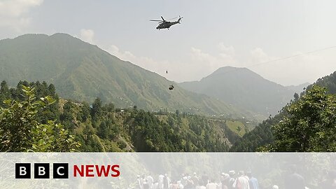 Pakistan cable car rescue under way for eight people trapped