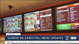 Dunkin Donuts fall season menu released