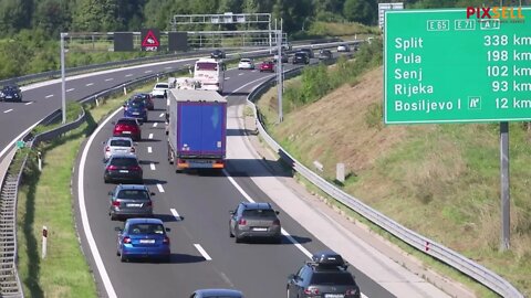 Gust promet na autocesti između Karlovca i čvora Bosiljevo