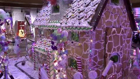 Tulsa's Hard Rock Hotel and Casino builds 12-foot tall gingerbread house