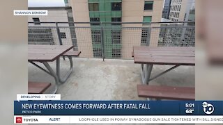 New eye witness comes forward after fatal fall at Petco Park