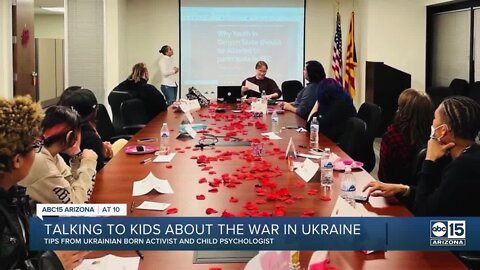 Phoenix College student born in Ukraine helps explain crisis to children