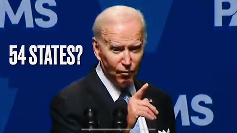 BIDEN GAFFES again: "We went to 54 states" in 2018